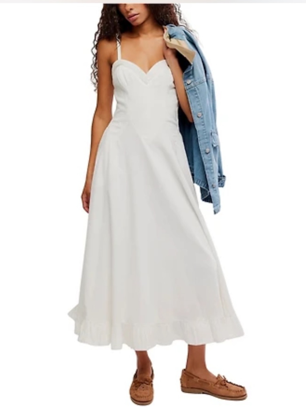 Free People
Another Season Midi Dress White Sweetheart Neck Sz S Small NWT $198 - Picture 15 of 16